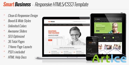 ThemeForest - Smart Business - Responsive HTML5 Template - RIP