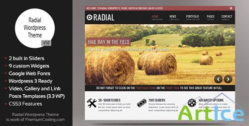 ThemeForest - Radial v1.07 - Creative Blog & Portfolio Wordpress Theme