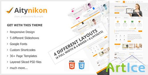 ThemeForest - Aitynikon - Responsive Multipurpose Template - RIP