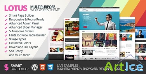 ThemeForest - Lotus, Flexible Multipurpose & Responsive WP Theme v1.71