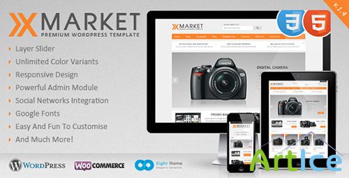 ThemeForest - XMarket v1.4 - Responsive WordPress E-Commerce Theme - FULL