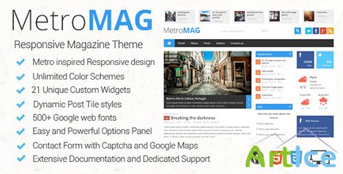 ThemeForest - Metro Magazine v1.0.4 Responsive WordPress Theme