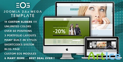 ThemeForest - EOS v2.1.1 - Template for Joomla - FULL