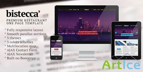 ThemeForest - Bistecca - Responsive / Parallax Restaurant Theme - RIP