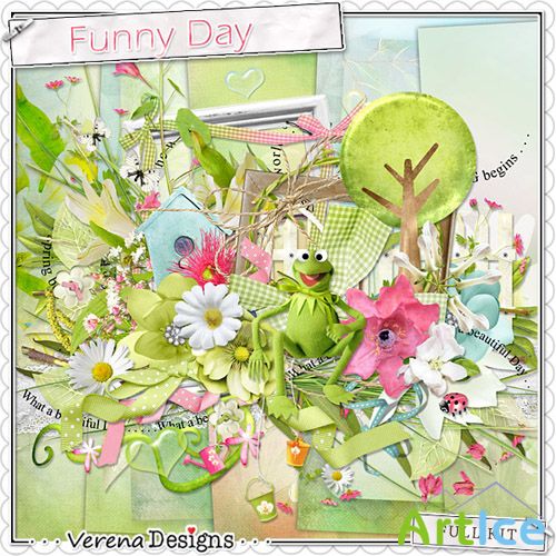 Scrap Set - Funny Day PNG and JPG Files