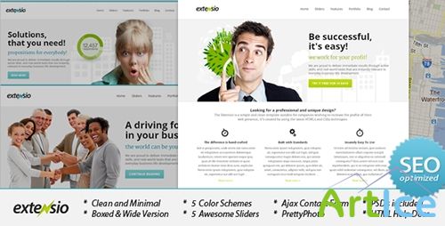 ThemeForest - Extensio v1.1.0 - Elegant and Minimal Business Template - FULL