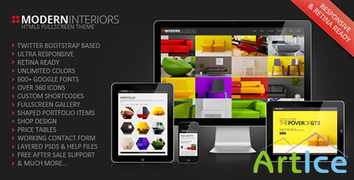 ThemeForest - Modern Interior Responsive Web Template - RIP