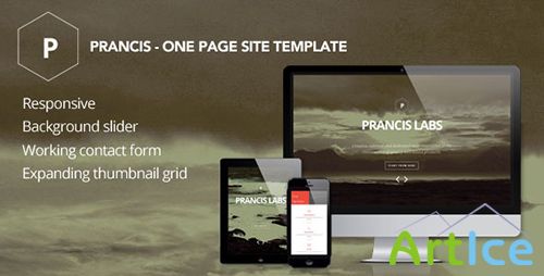 ThemeForest - Prancis - flat clean one page site template - RIP