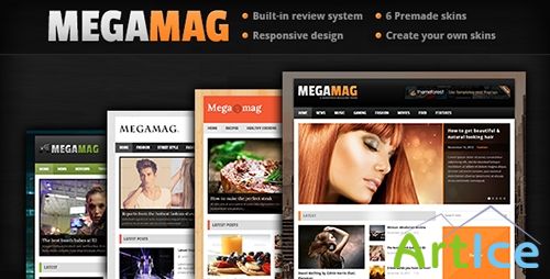 ThemeForest - MEGAMAG v1.0 - A Responsive Blog/Magazine Style Theme