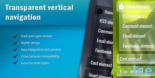 CodeCanyon - TransMenu - CSS3 Vertical Navigation