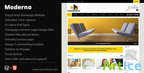 ThemeForest - Moderno v1.3 - Corporate WordPress Theme