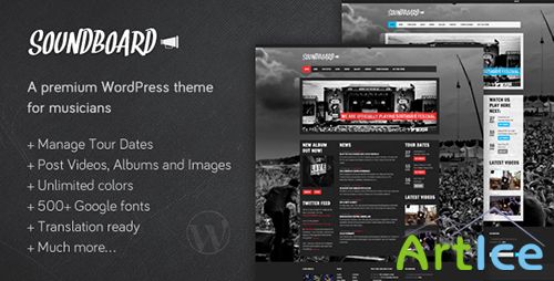 ThemeForest - Soundboard v3.0 - a Premium Music WordPress Theme