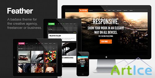 ThemeForest - Feather v1.2 - Responsive Portfolio WordPress Theme