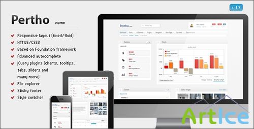 ThemeForest - Pertho v1.3 - Admin Premium Template