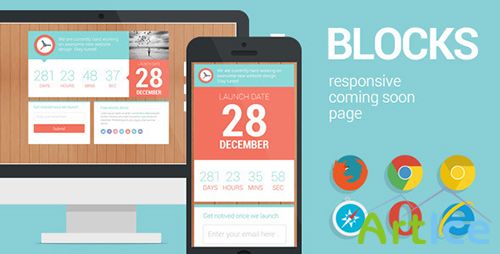 ThemeForest - Blocks - Responsive Coming Soon page - RIP