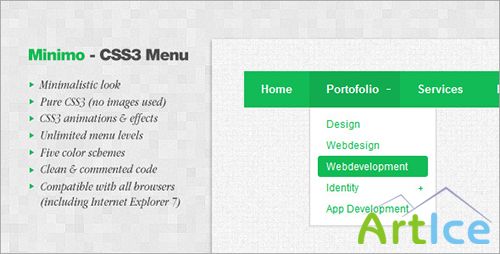 CodeCanyon - Minimo - CSS3 Menu