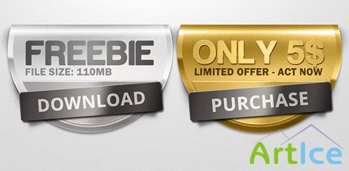 Premium Badges PSD Template