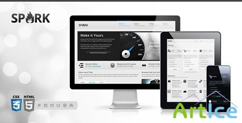 ThemeForest - Spark v3.1 - Responsive One-Page HTML5 WordPress Theme