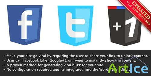 CodeCanyon - Viral Lock PHP - Like, Google+1 or Tweet to Unlock v1.4.1