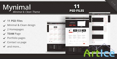 ThemeForest - Mynimal - Clean & Minimal Corporate Theme