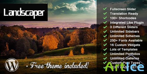 ThemeForest - Landscaper v1.4 - Fullscreen Business WordPress Theme