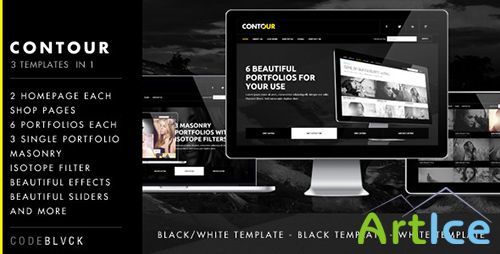 ThemeForest - Contour - 3 in 1 Multipurpose Creative Template - RIP