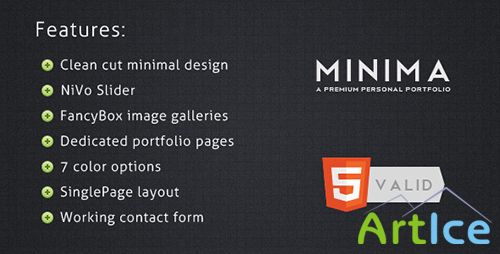 ThemeForest - Minima - A Minimal Personal Portfolio Site