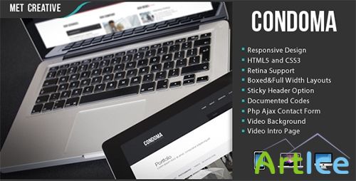 ThemeForest - Condoma - Creative Business/Personal Theme - RIP