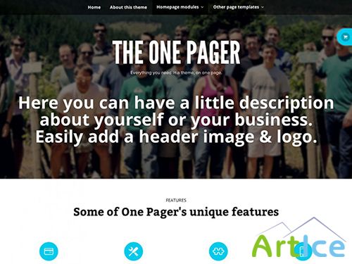 WooThemes - The One Pager v1.0.6 - Wordpress Template