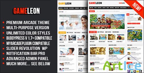 ThemeForest - Gameleon v1.7 - WordPress Arcade Theme