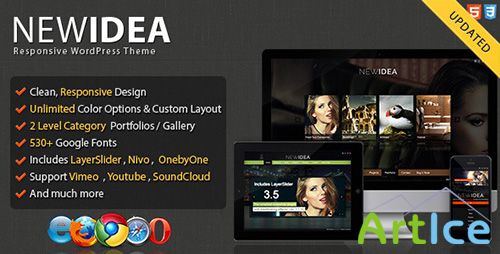 ThemeForest - New Idea v1.1.7 - Responsive Layout Wordpress Theme