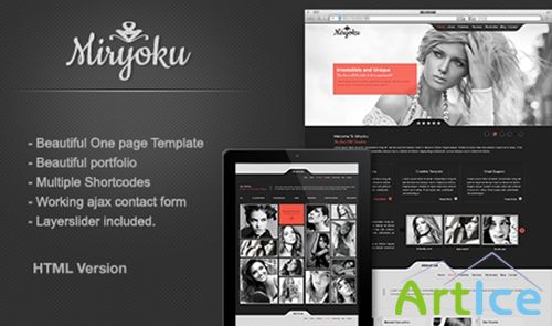 ThemeForest - Miryoku One Page Template HTML Version - RIP