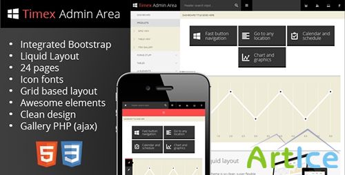 ThemeForest - Timex - Bootstrap Admin Theme - RIP