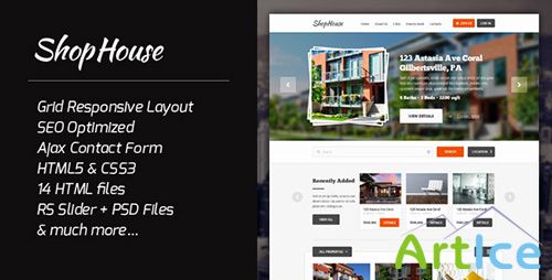 ThemeForest - ShopHouse - Responsive HTML5 Template - RIP