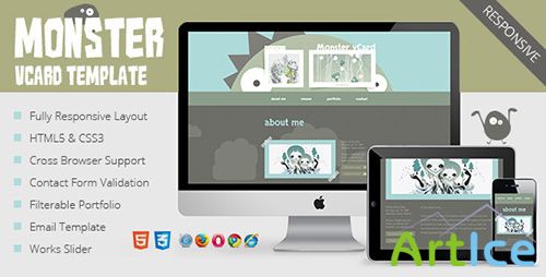 ThemeForest - Monster vCard Template - RIP