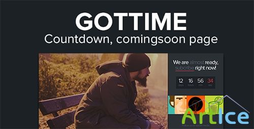 ThemeForest - Got Time - Responsive HTML5 Coming Soon Page - RIP