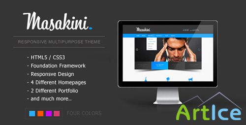 ThemeForest - Masakini Multi-purpose Responsive HTML Template - RIP