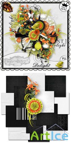 Scrap Set - Aurelie Delight PNG and JPG FIles