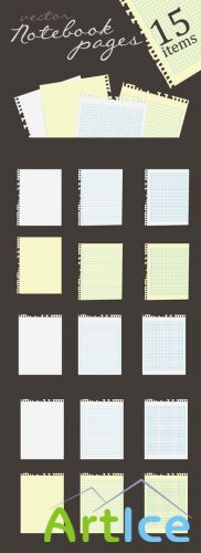 Designtnt - Vector Notebook Pages