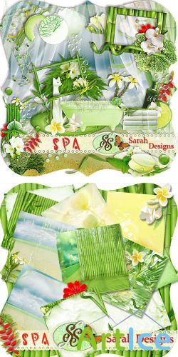 Scrap Set - Spa PNG and JPG Files