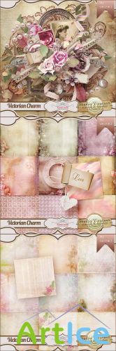 Scrap Set - Victorian Charm PNG and JPG Files