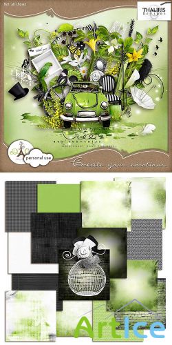 Scrap Set - Create Your Emotions PNG and JPG Files