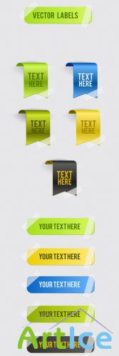 Vector Labels Set 5