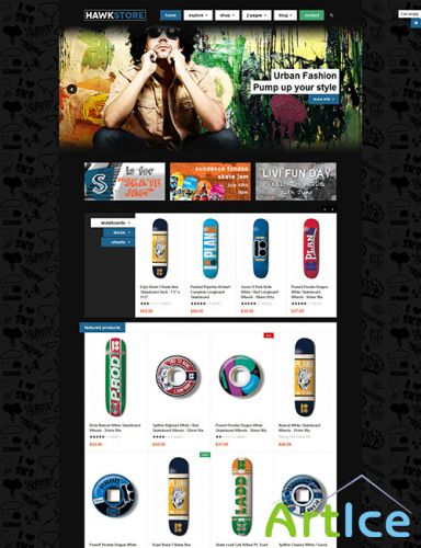 JoomlArt - JA Hawkstore - Responsive Joomla 2.5 template