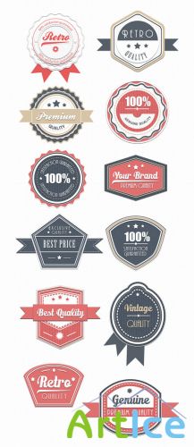 Retro Badges Set 5