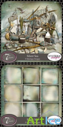 Scrap Set - Silent Sea PNG and JPG Files