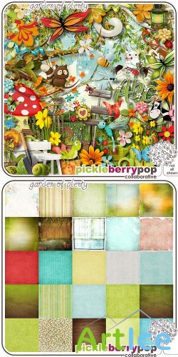 Scrap Set - Garden Of Plenty PNG and JPG Files