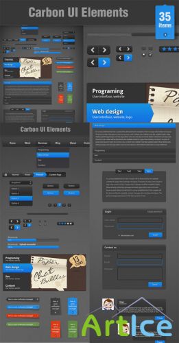 Designtnt - Carbon UI Elements