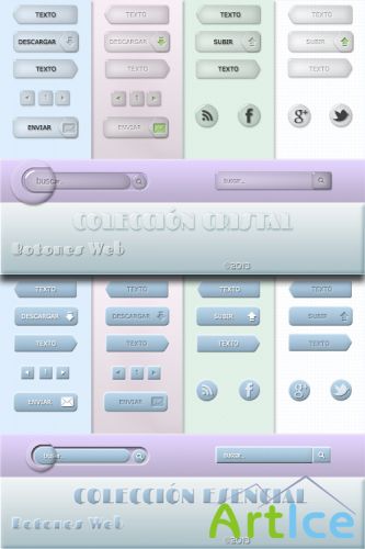 Boton Web Elements - Crystal & Esencial