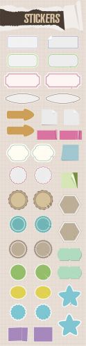 Designtnt - Stickers Vector Set 1